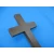 Krzyż prosty drewniany brąz rustykalny 25 cm TB